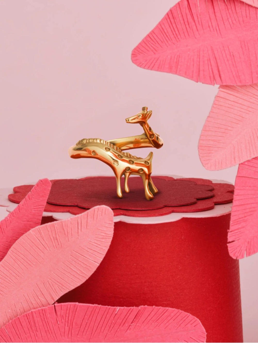 Hey Harper Gold Giraffe Wrap Ring size 6